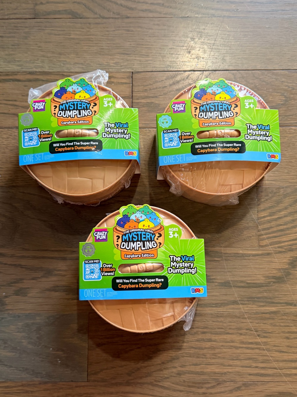 Unopened 3x Mystery Dumplings Capybara Edition